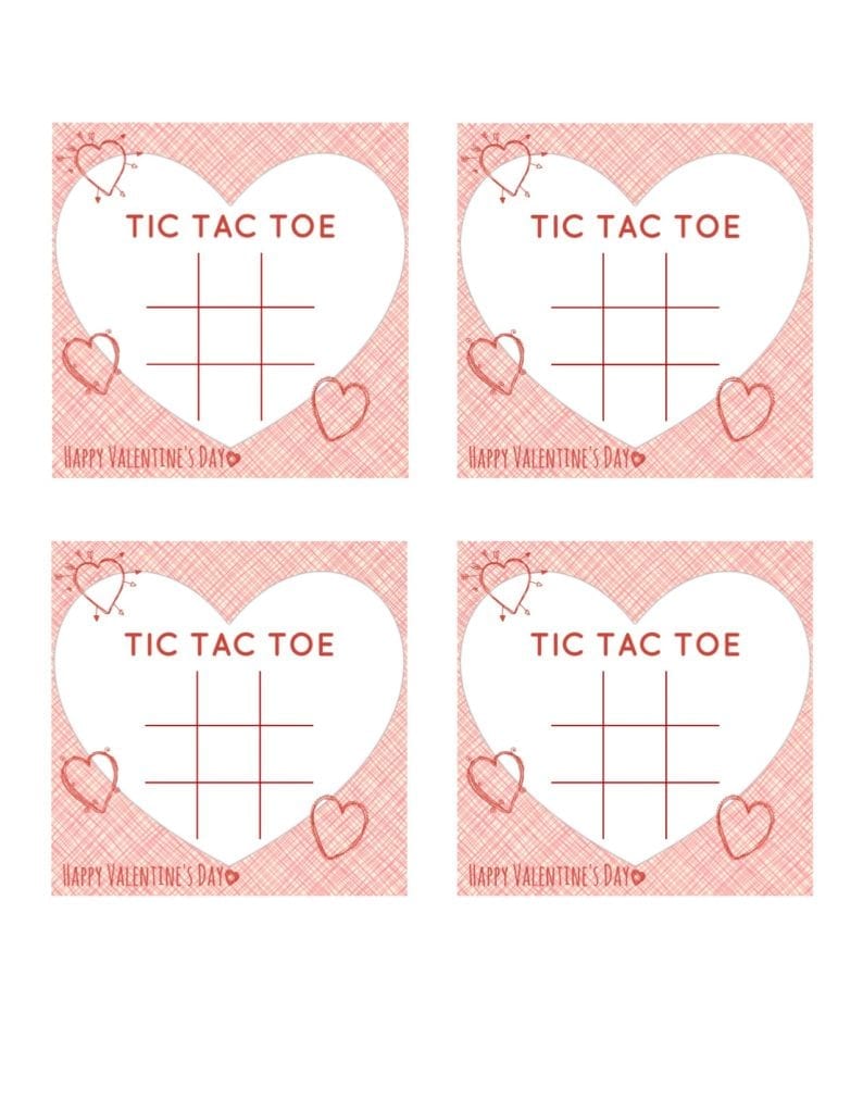 Tic Tac Toe Valentine Printable — JaMonkey