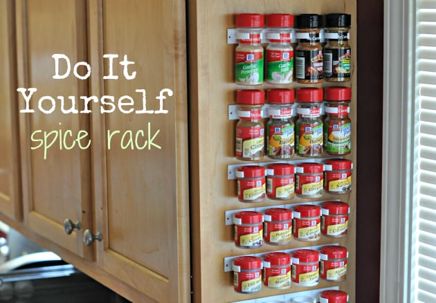 Do it yourself Spice Rack