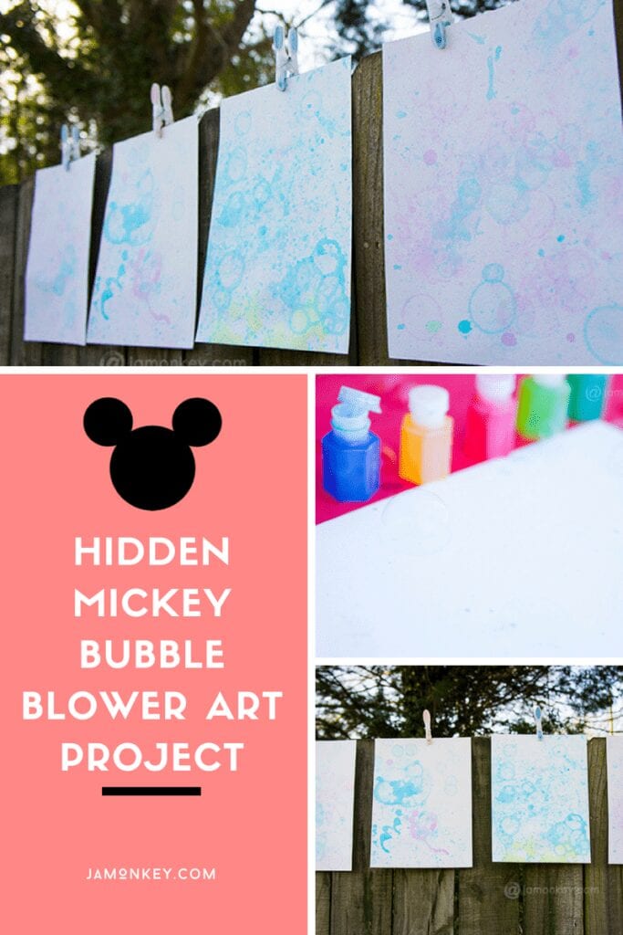 Hidden Mickey Bubble Blower Art Project