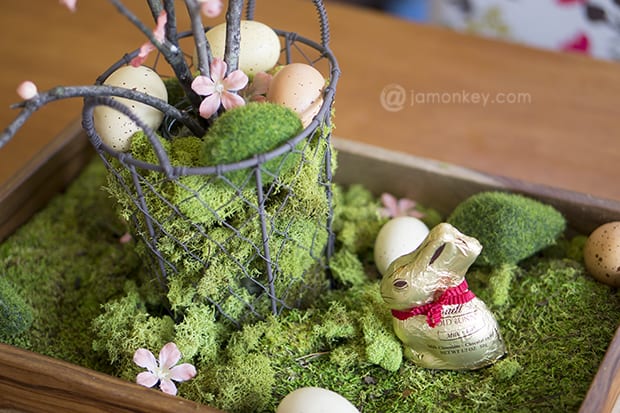 DIY Natural Easter Table Centerpiece 