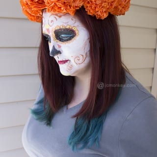 Paper Mexican Marigold Flower Head Piece Craft