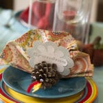 Pine Cone Turkey Place Cards