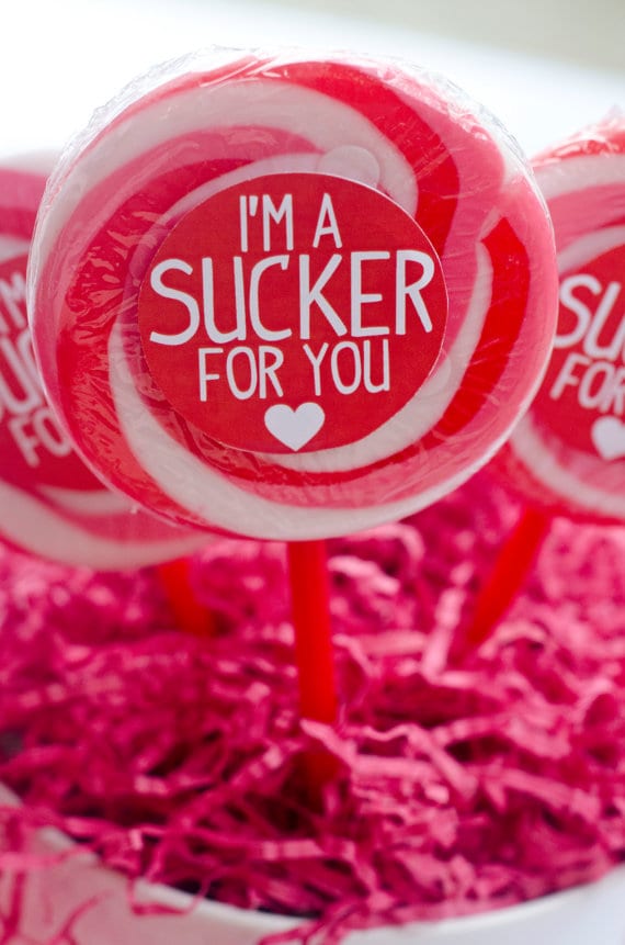 Sucker Sticker Valentines