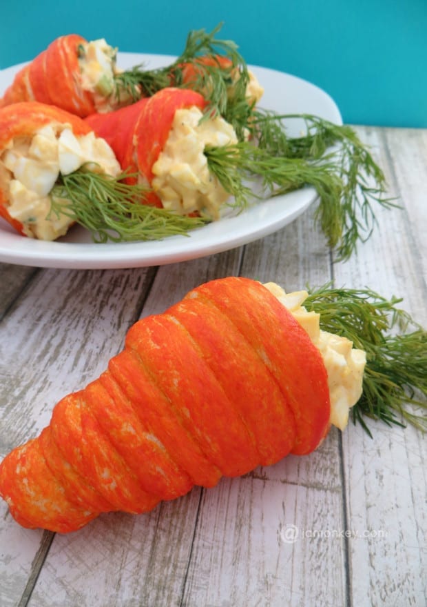 Egg Salad Crescent Carrots