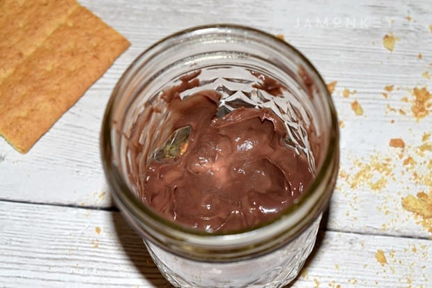 Smores in a jar chocolate