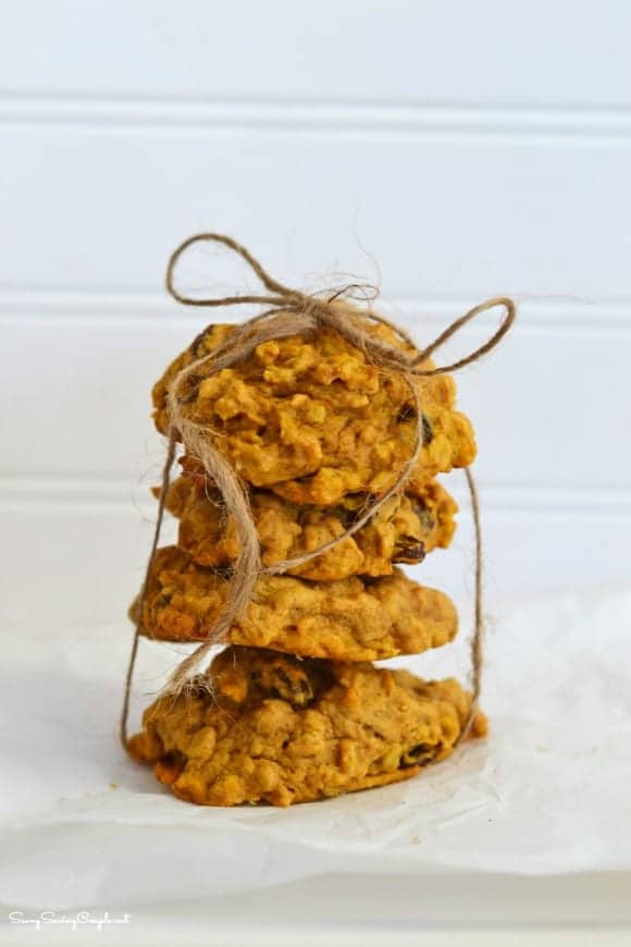 Soft Baked Pumpkin Oatmeal Cookies