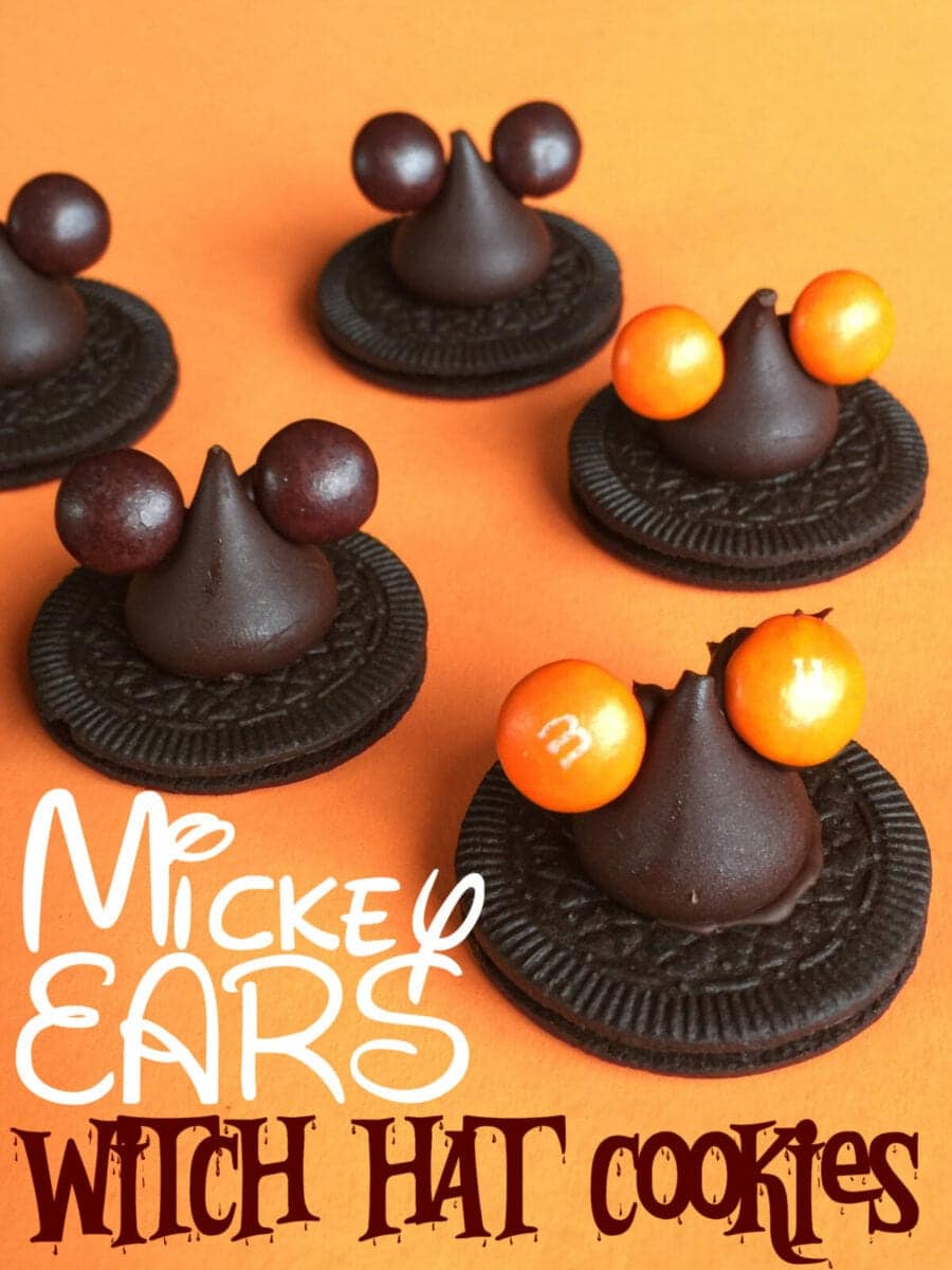 Disney Halloween Mickey Mouse Ear Witch Hat Cookies
