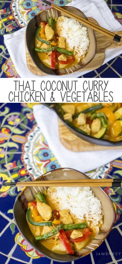 Thai Coconut Curry Chicken and Vegetables