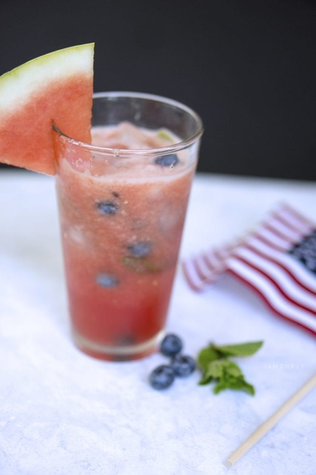Red, White, and Blue Mojitos