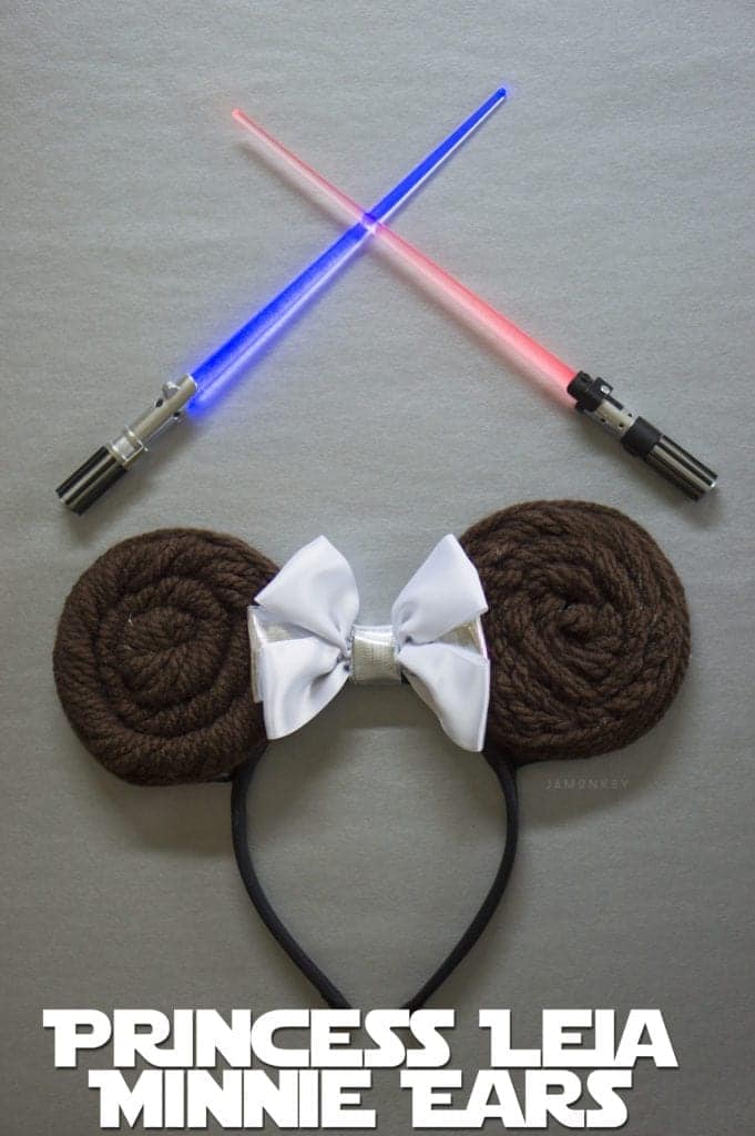 DIY Princess Leia Minnie Ears