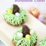 Purple Carrot Easter Bunny Bundtlette Cakes