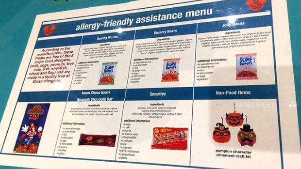 Allergy Options for the Mickey's Not So Scary Halloween Party