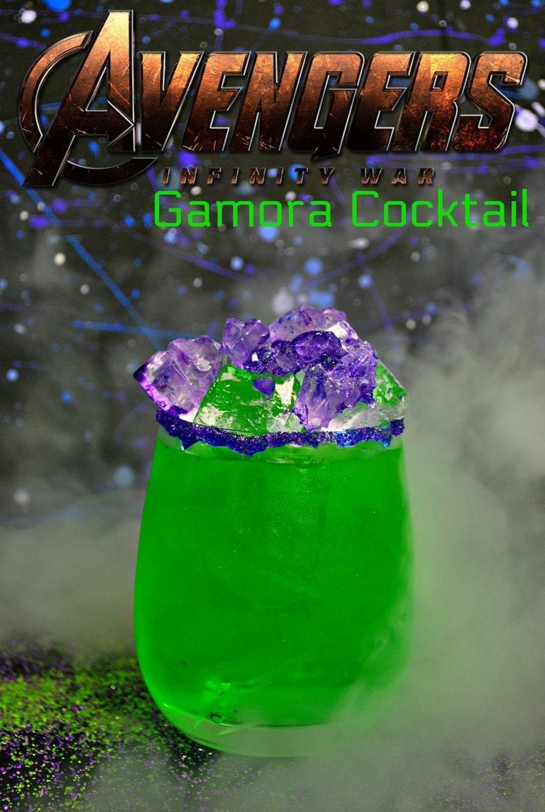 Gamora Inspired Cocktail for Avengers Infinity War