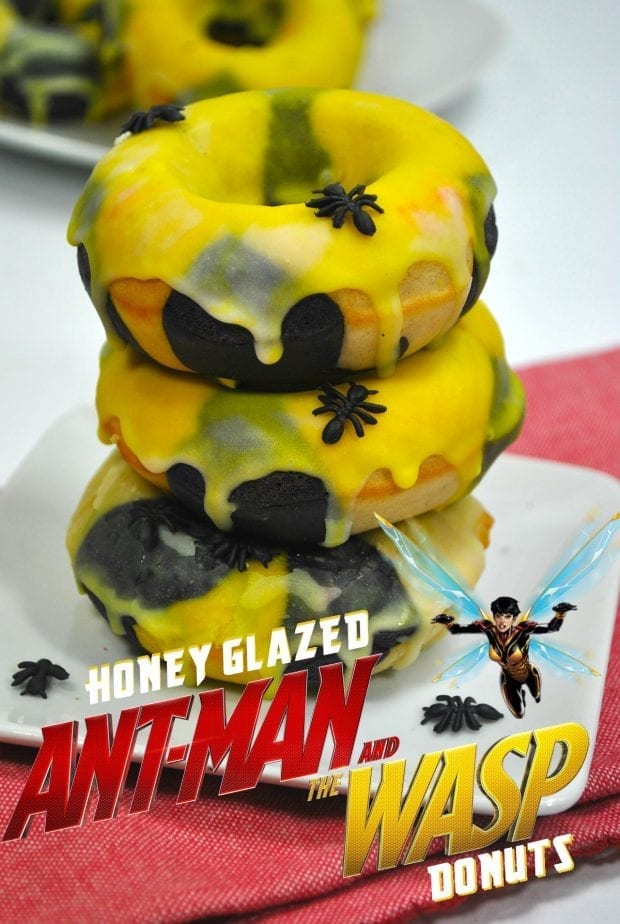Honey Glazed Ant-Man and The Wasp Donuts