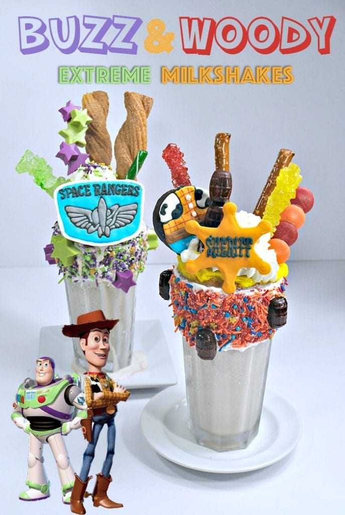 Toy Story Buzz Lightyear and Woody Extreme Milkshakes