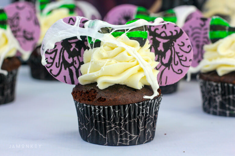 Haunted Mansion Minnie Ear Cupcakes