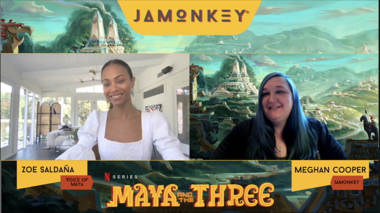Zoe Saldana Gets Passionate About Representation in Maya and the Three Interview