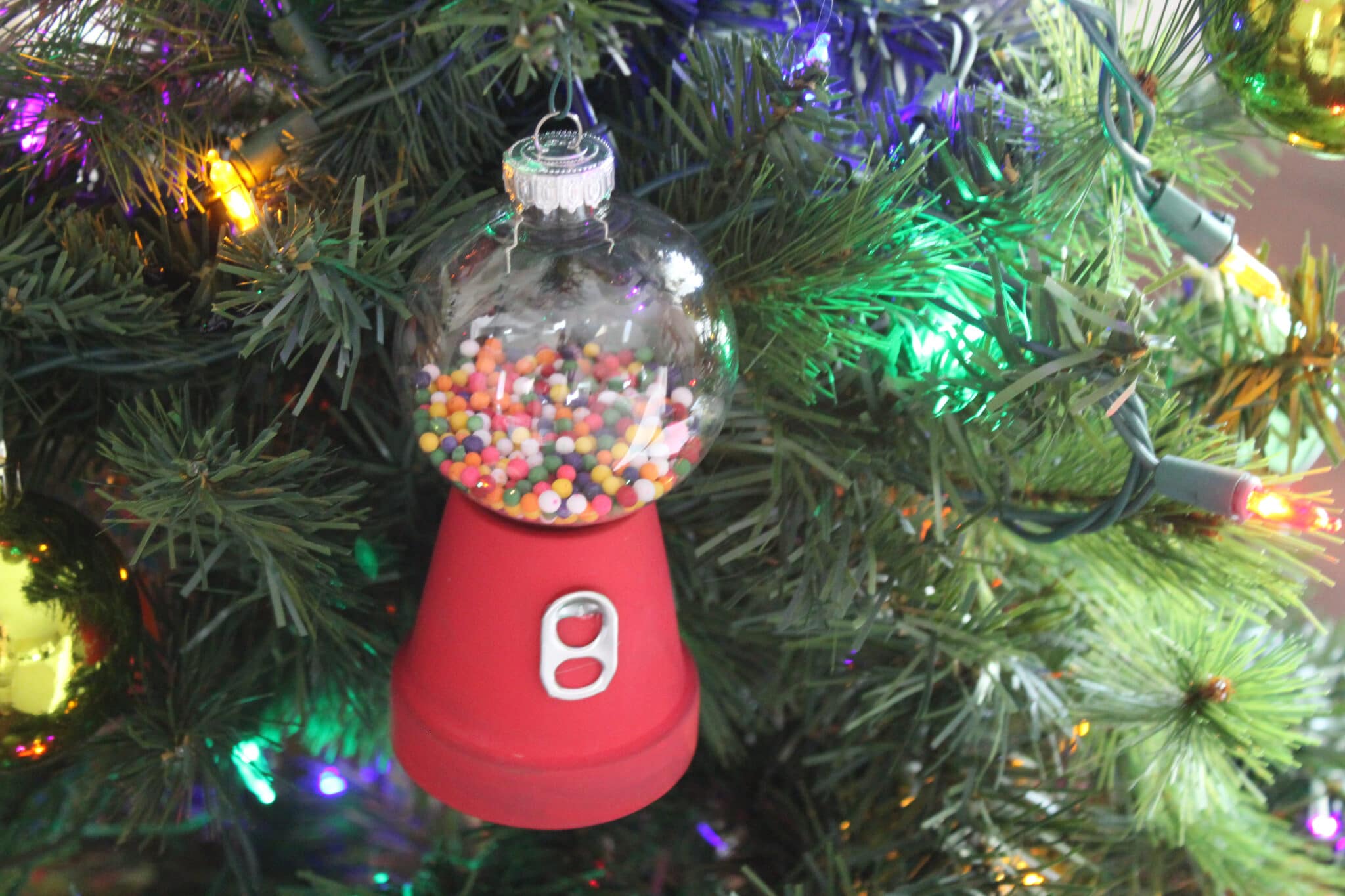 Gumball Machine Christmas Ornament